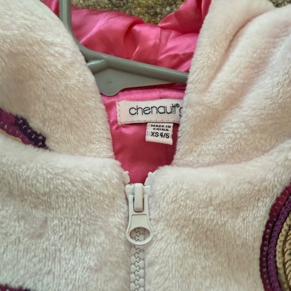 Chenault Girl 5 Zippered coat sequin Rainbow - Picture 6 of 6